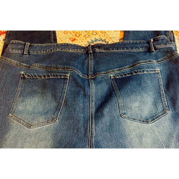 MODAMIX Jeans Women's sz24 Skinny Cropped Med-Dark Wash Stretch Zipper Ankles - Picture 9 of 15